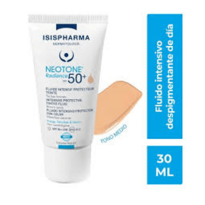ISISPHARMA NEOTONE RADIANCE SPF50+ FLUÍDO 30 ML DET.2