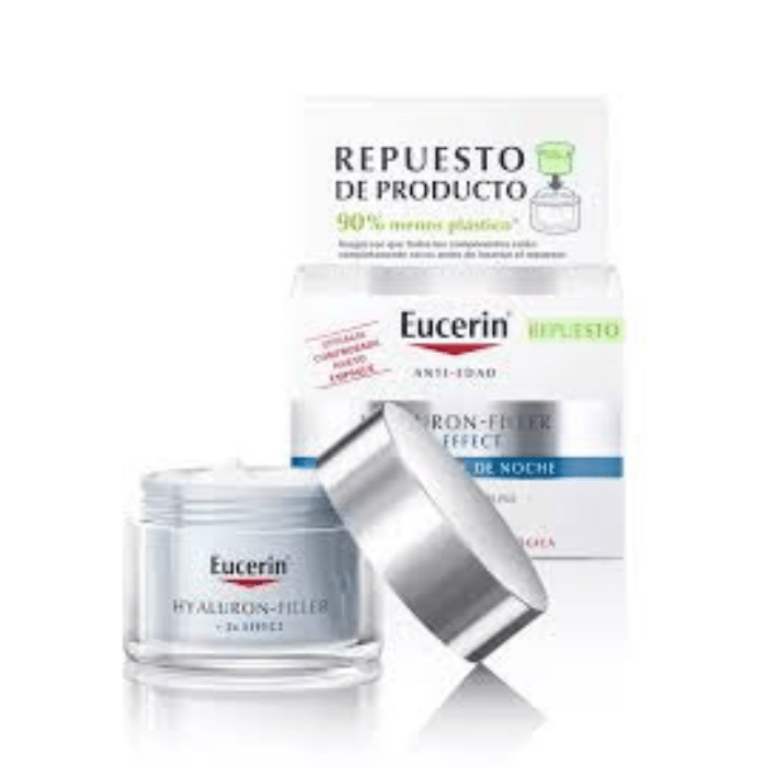 EUCERIN HYALURON FILLER +3X EFFECT CREMA NOCHE 50 ML REFILL DET. 1