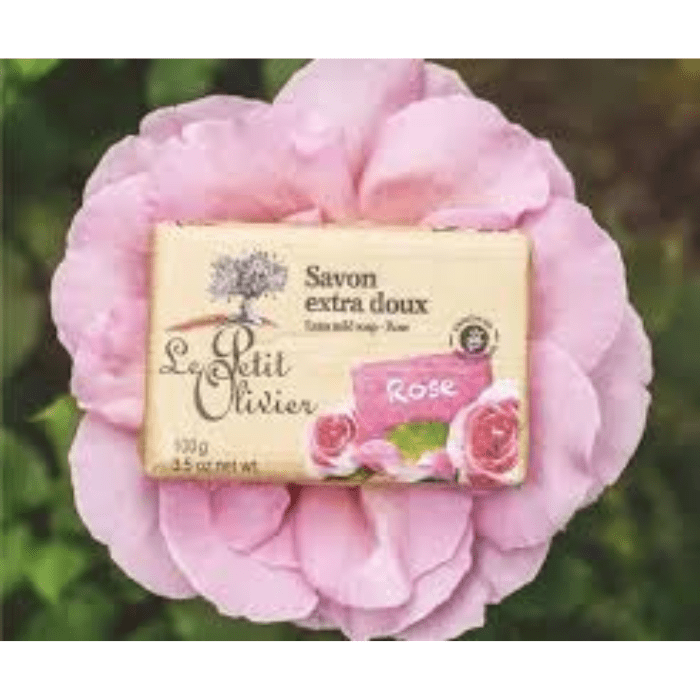 LE PETIT OLIVIER JABÓN EXTRA SUAVE ROSA BARRA 100 GRS DET.3