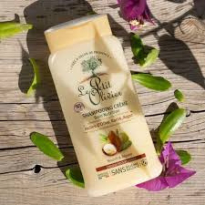LE PETIT OLIVIER SHAMPOO DE CUIDADO CABELLO SECO Y  DAÑADO OLIVA, KARITÉ, ARGAN  250 ML DET.2