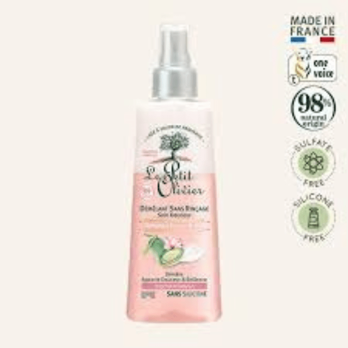 LE PETIT OLIVIER SPRAY DESENREDANTE SIN ENJUAGUE CABELLO NORMAL ALMENDRA DULCE Y CREMA DE ARROZ 150 DET.3