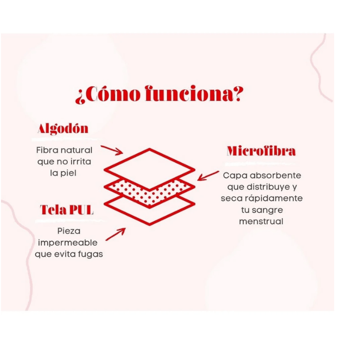 CULOTTE VIOLETA CALZÓN MENSTRUACIÓN NEGRO TALLA L4