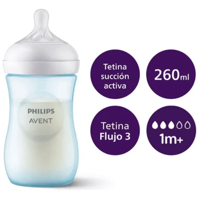 AVENT MAMADERA NATURAL RESPONSE 1M + 260 ML DET. 0