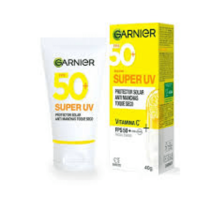 GARNIER SKIN ACTIVE PROT. SOLAR VIT. C ANTIMANCHAS T. SECO FPS 50+ 40 G DET.1