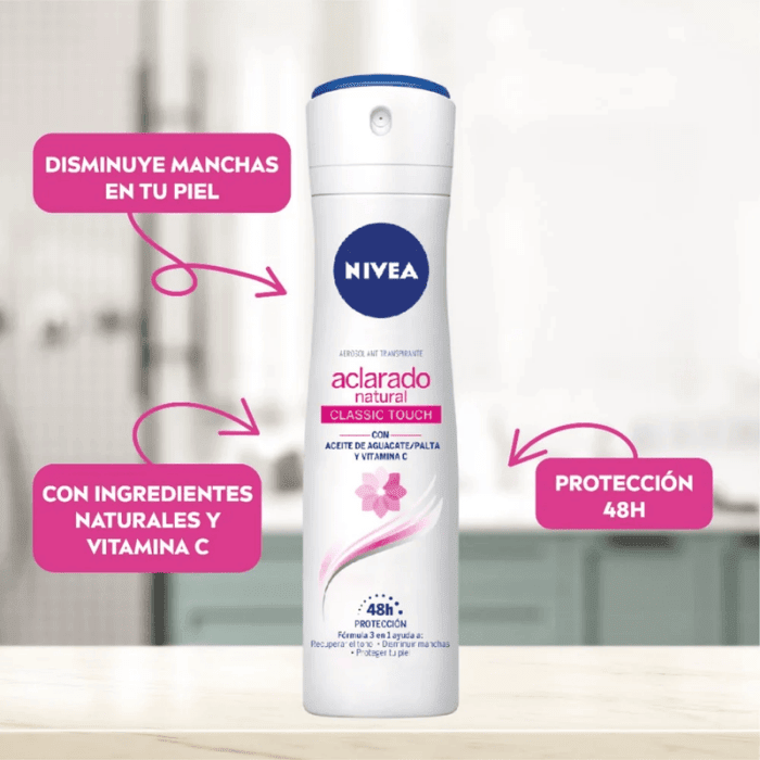 NIVEA DEO TONO NATURAL CLASSIC TOUCH SP 150 ML2