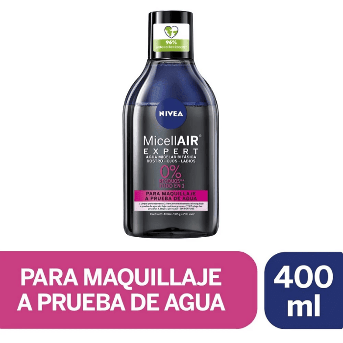 NIVEA AGUA MICELAR BIFÁSICA EXPERT 400 ML 0
