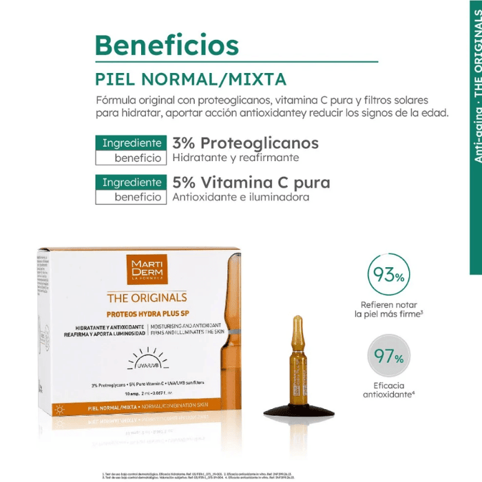 MARTIDERM PROTEOS HYDRA PLUS SP 10 AMPOLLAS DET.2