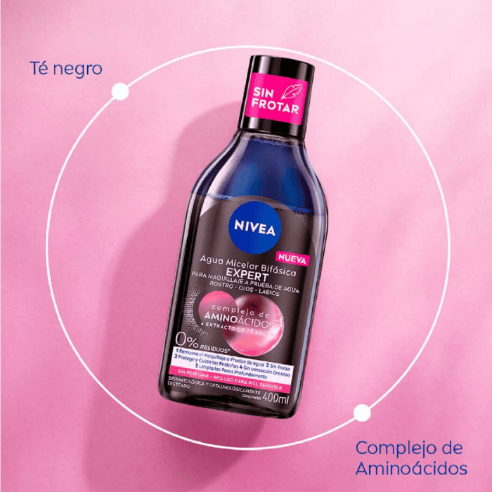 NIVEA AGUA MICELAR BIFÁSICA EXPERT 400 ML2