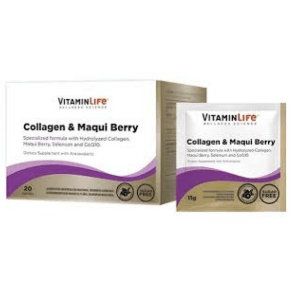 VITAMIN LIFE COLLAGEN & MAQUI BERRY 20 SACHETS 1
