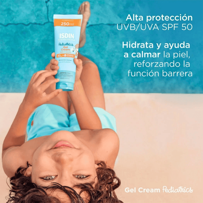 ISDIN PROTECTOR SOLAR PEDIATRICS SPF 50 UVB UVA WET SKIN GEL CREAM 250 ML3