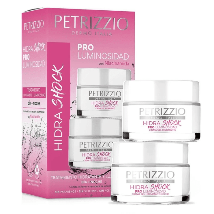 PETRIZZIO PACK HIDRA SHOCK PRO LUMINOSIDAD AM/PM DET. 0