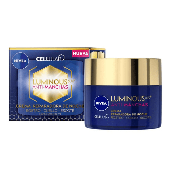 NIVEA CELLULAR LUMINOUS 630 ANTI MANCHAS CREMA REPARADORA DE NOCHE 50 ML DET.2