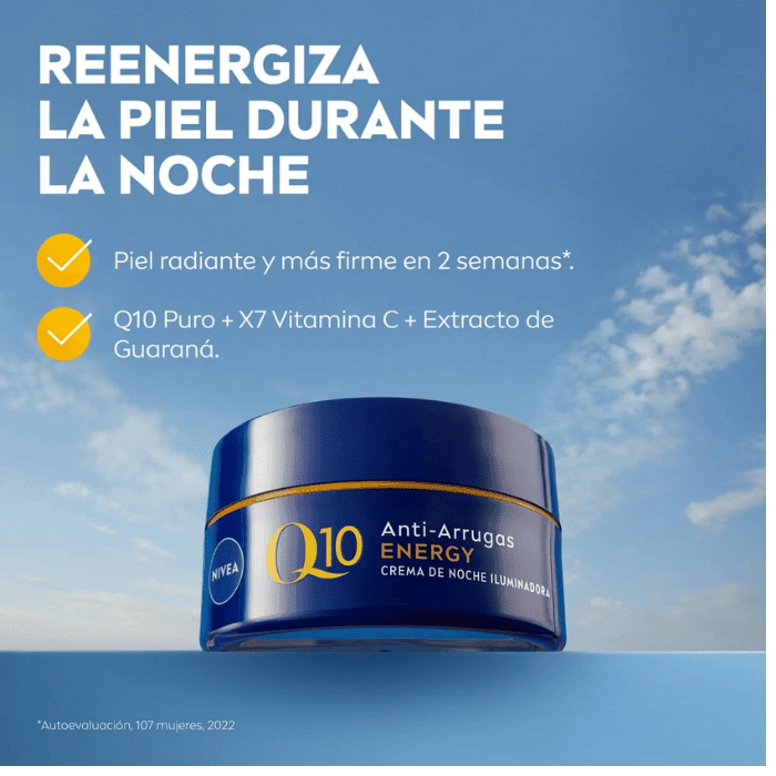 NIVEA CREMA FACIAL ANTIARRUGAS Q10 ENERGY 50 ML DET.2