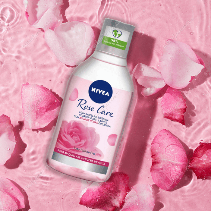NIVEA ROSE CARE AGUA MICELAR BIFÁSICA 400 ML.1