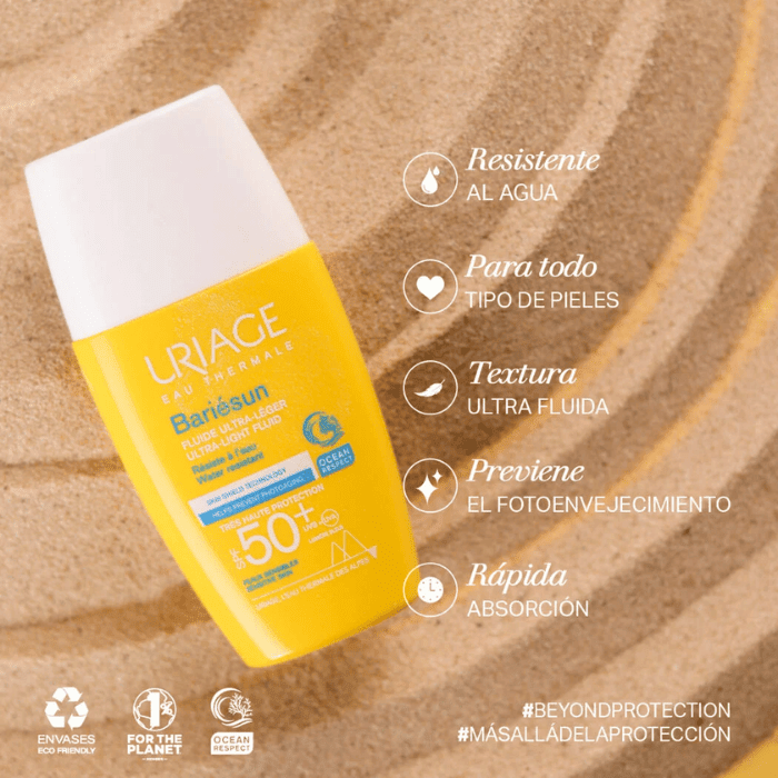 URIAGE BARIÉSUN LOCIÓN ULTRA LIGERO SPF 50+ 30 ML DET.3