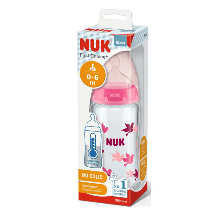 NUK MAMADERA DE VIDRIO FIRST CHOICE+ 240 ML1