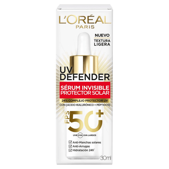 LOREAL UV DEFENDER SÉRUM INVISIBLE PROTECTOR SOLAR 30 ML DET. 0