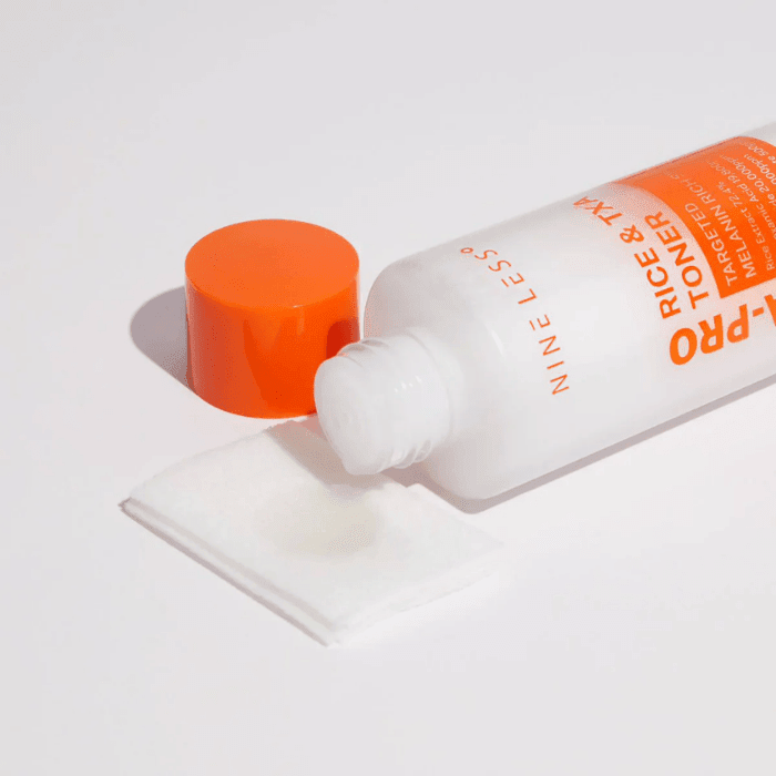 NINELESS MELA-PRO RICE & TXA TONER 200 ML.2