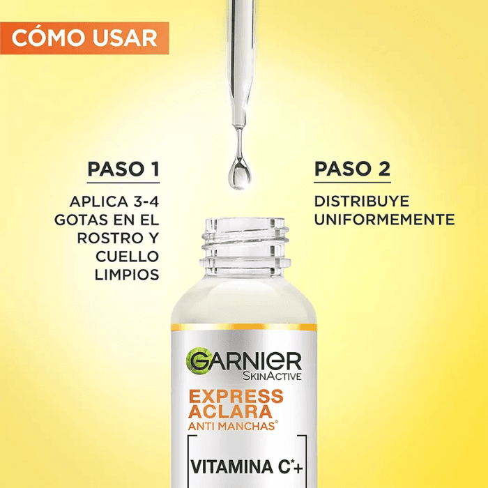 GARNIER SKIN ACTIVE BOOSTER SÉRUM ANTI MANCHAS VITAMINA C 30 ML.3