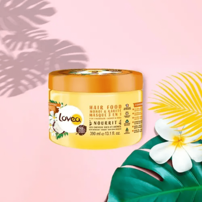LOVEA MASCARILLA CAPILAR 3 EN 1 CON MONOI Y ACEITÉ DE KARITÉ 390 ML.1