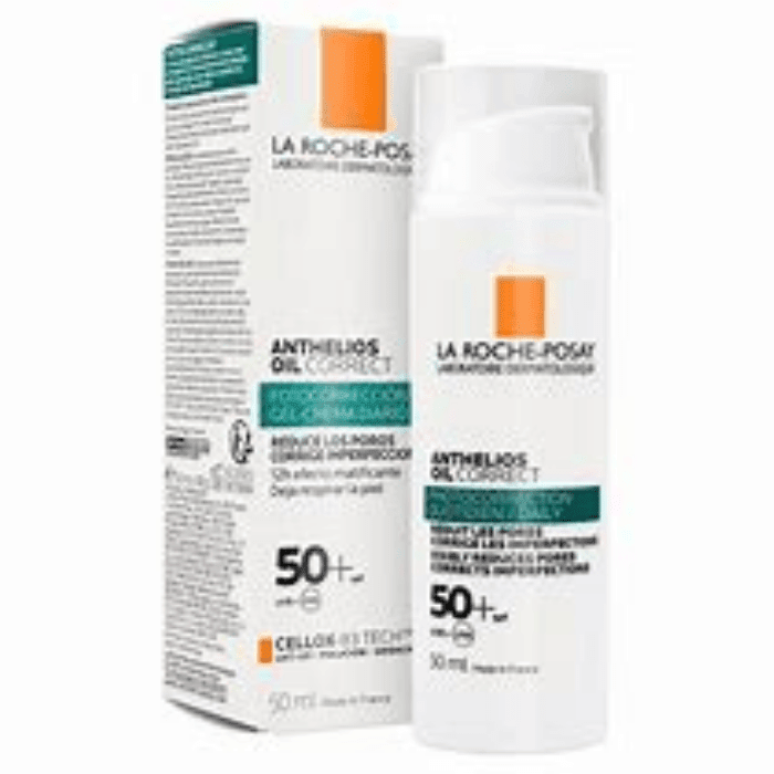 LA ROCHE POSAY PROTECTOR SOLAR ANTHELIOS OIL CORRECT FPS 50 + 50 ML DET.2