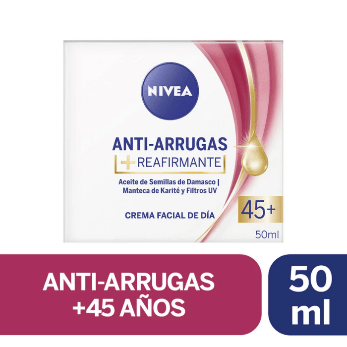 NIVEA CREMA FACIAL DE DÍA ANTIARRUGAS REAFIRMANTE 50 ML DET.2
