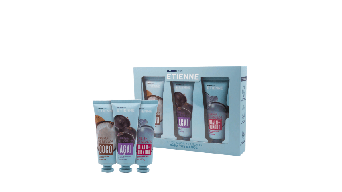 ETIENNE CREMAS DE MANOS VARIEDADES COCO - ACAI - AH 75 GRS. CU 0