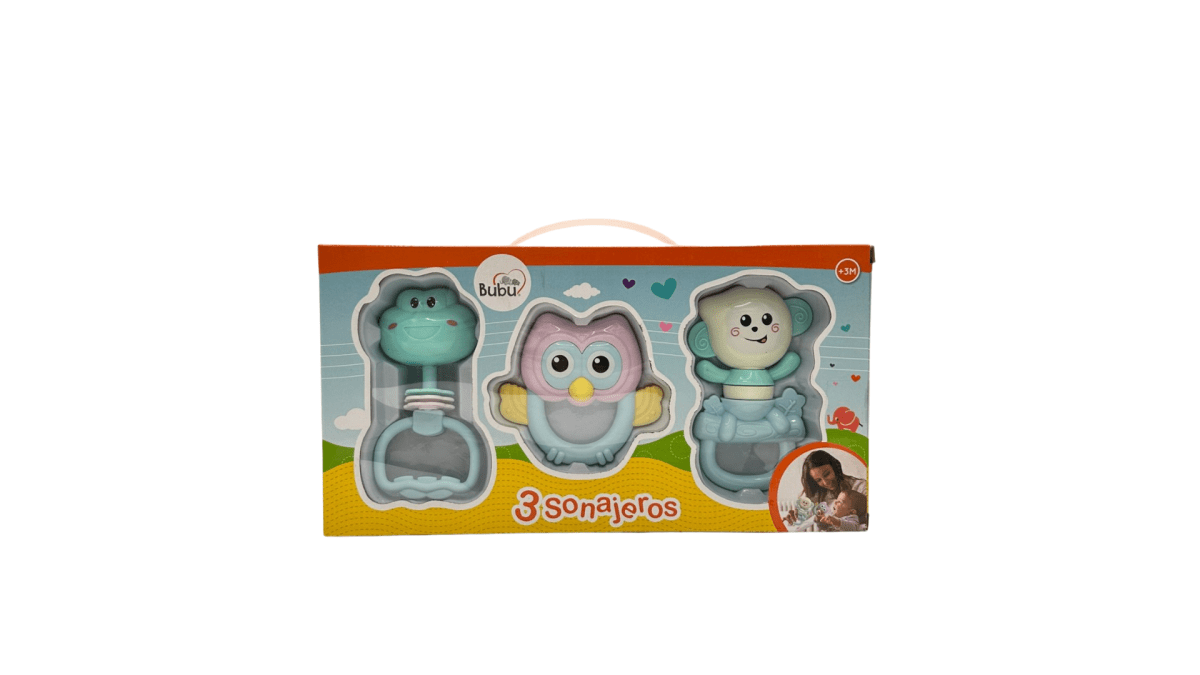 BUBU SET DE 3 SONAJEROS +3M 0