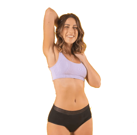 CULOTTE CALZÓN MENSTRUAL VIOLETA FLUJO ABUNDANTE TALLA M3