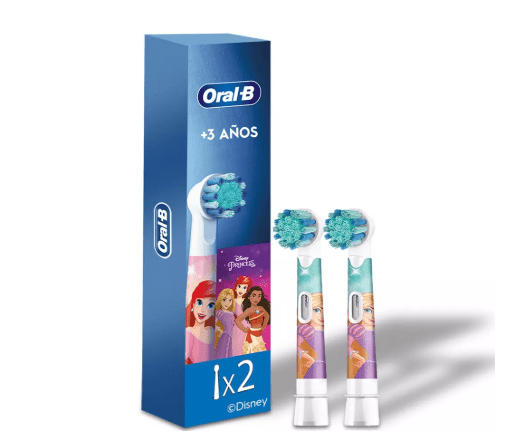 ORAL-B Cabezal Redondo de Repuesto Disney Princesas 2 Unidades 0