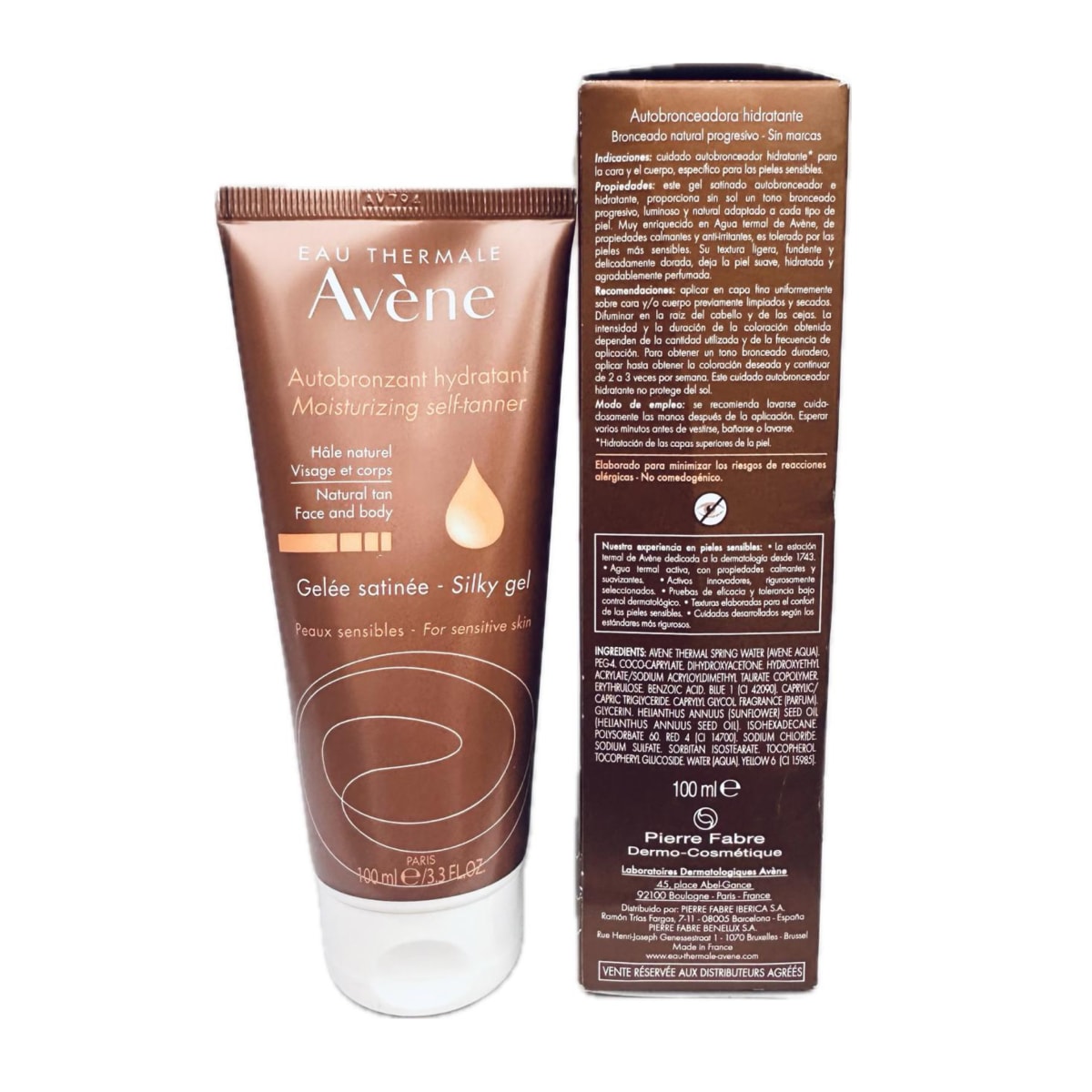 AVENE LECHE AUTOBRONCEANTE HIDRATANTE ROSTRO Y CUERPO 100 ML10