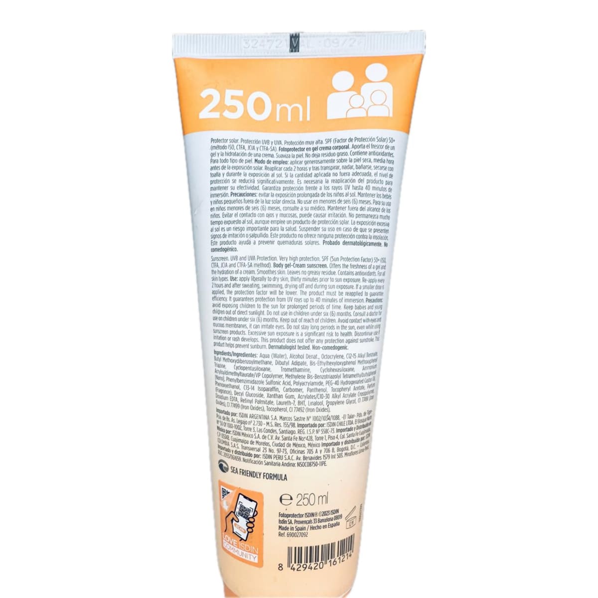 ISDIN FOTOPROTECTOR GEL CREAM 50 + 250 ML2