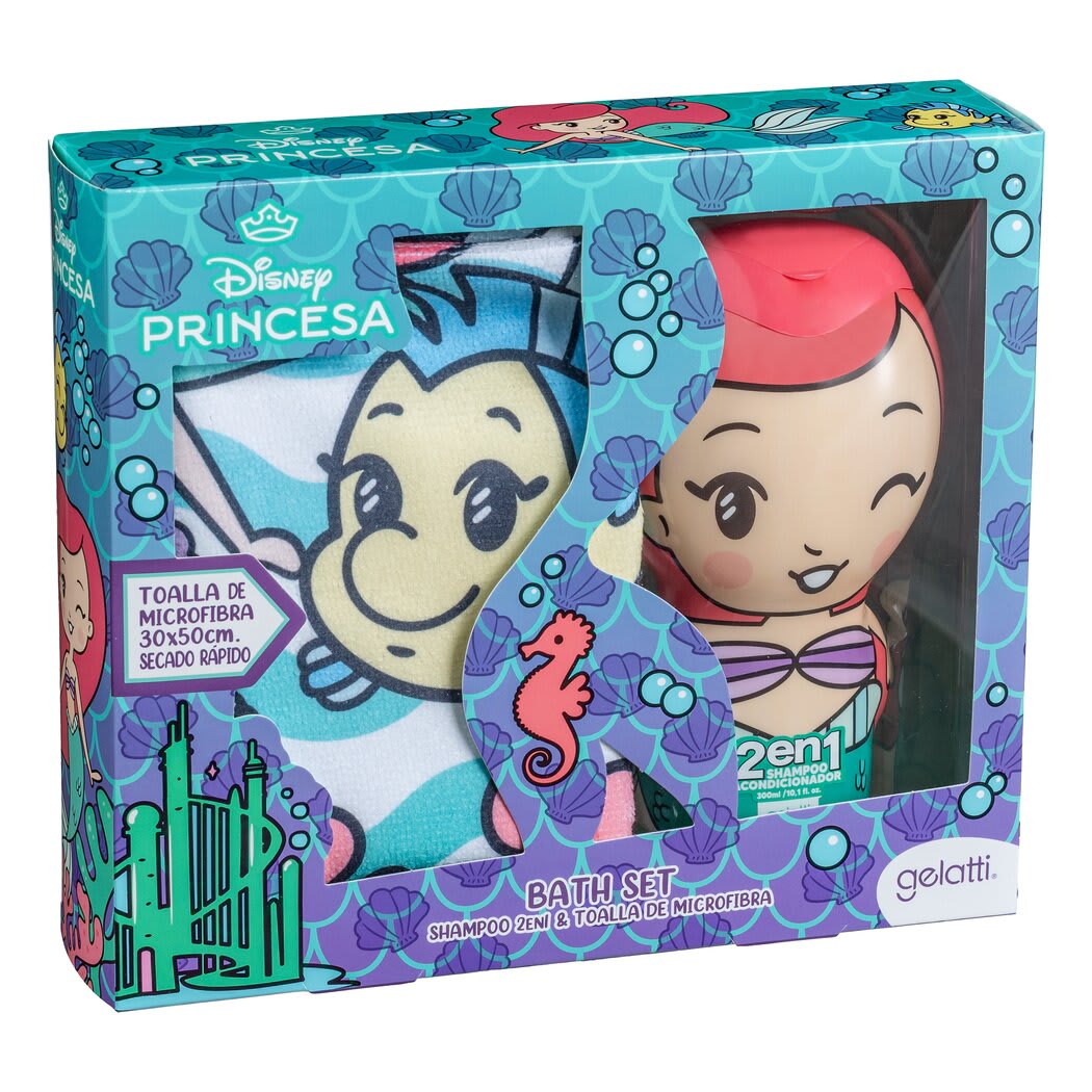 GELATTI BATH SET SHAMPOO 2 EN 1 + TOALLA MICROFIBRA 0