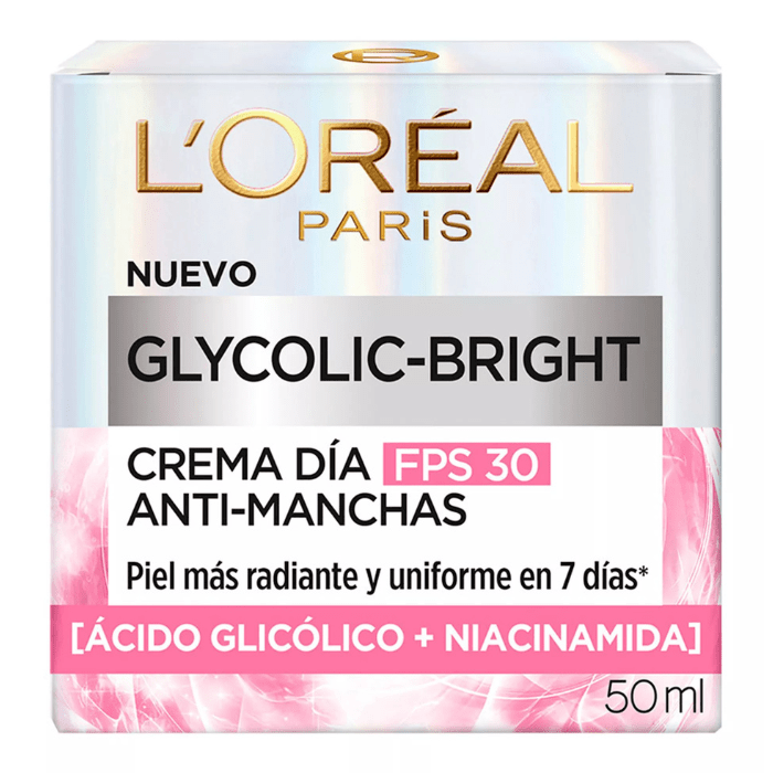 L´OREAL CREMA DE DÍA ANTIMANCHAS GLYCOLIC -BRIGHT FPS 30 50 ML 0