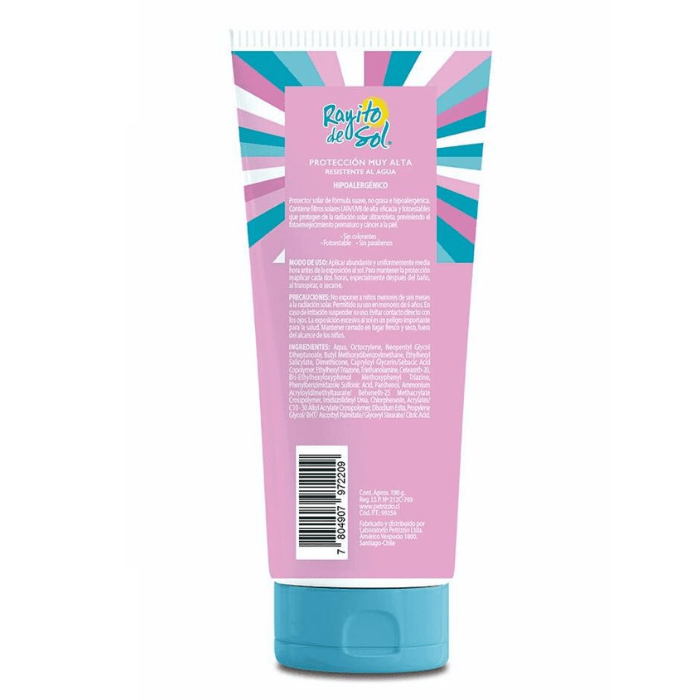 RAYITO DE SOL CREMA PROTECTORA OZONO FPS50 KIDS 190G1