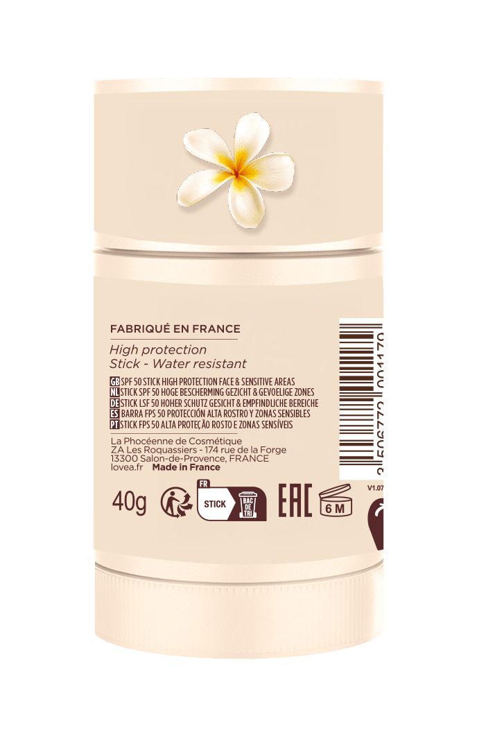 LOVEA STICK ALTA PROTECCION FPS +50 - ROSTRO Y ZONAS SENSIBLE MONOI 40 GRS.2