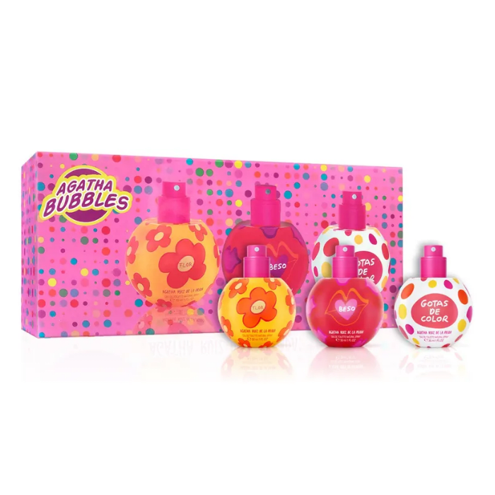 AGATHA RUIZ DE LA PRADA EAU DE TOILETTE SPRAY (FLOR-BESO-GOTAS DE COLOR) 30 ML X3 DET.