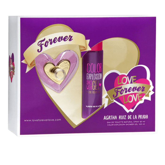 EST. AGATHA RUIZ DE LA PRADA LOVE FOREVER EDT80+SHW100 DET.