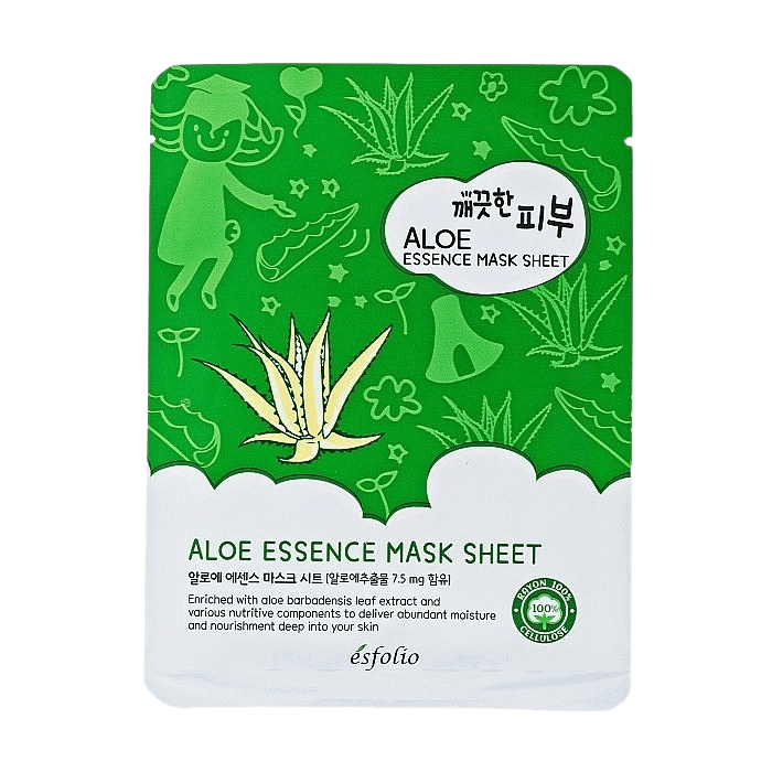 ESFOLIO - PURE SKIN ALOE ESSENCE MASK SHEET