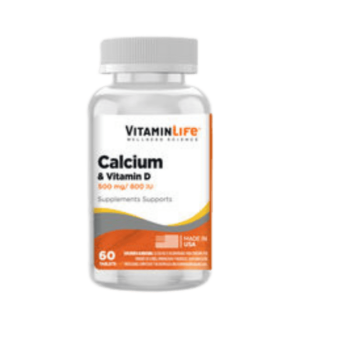 VITAMINLIFE CALCIUM 500 & VITAMIN D 800 X60 500 MG.