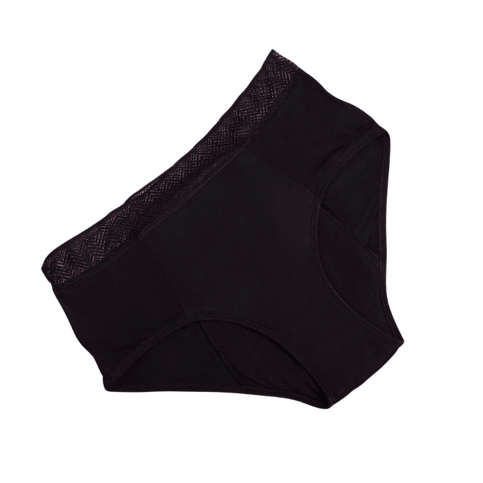 CULOTTE CALZÓN MENSTRUAL REUTILIZABLE VIOLETA NEGRO L