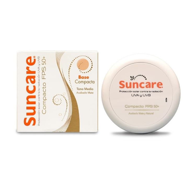 DEUTSCHE SUNCARE COMPACTO FPS50+ TONO MEDIO ACABADO MATE 10G