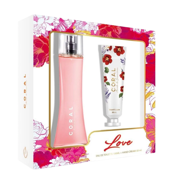 CORAL LOVE EDT 100 ML + CREMA DE MANOS 50 ML DET.