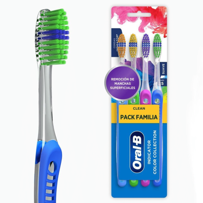 ORAL-B CEPILOS DENTALES PACK FAMILIA 4 UN. DET.