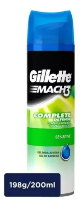 GILLETTE GEL DE AFEITAR MACH 3 COMPLETE DEFENSE 200 ML