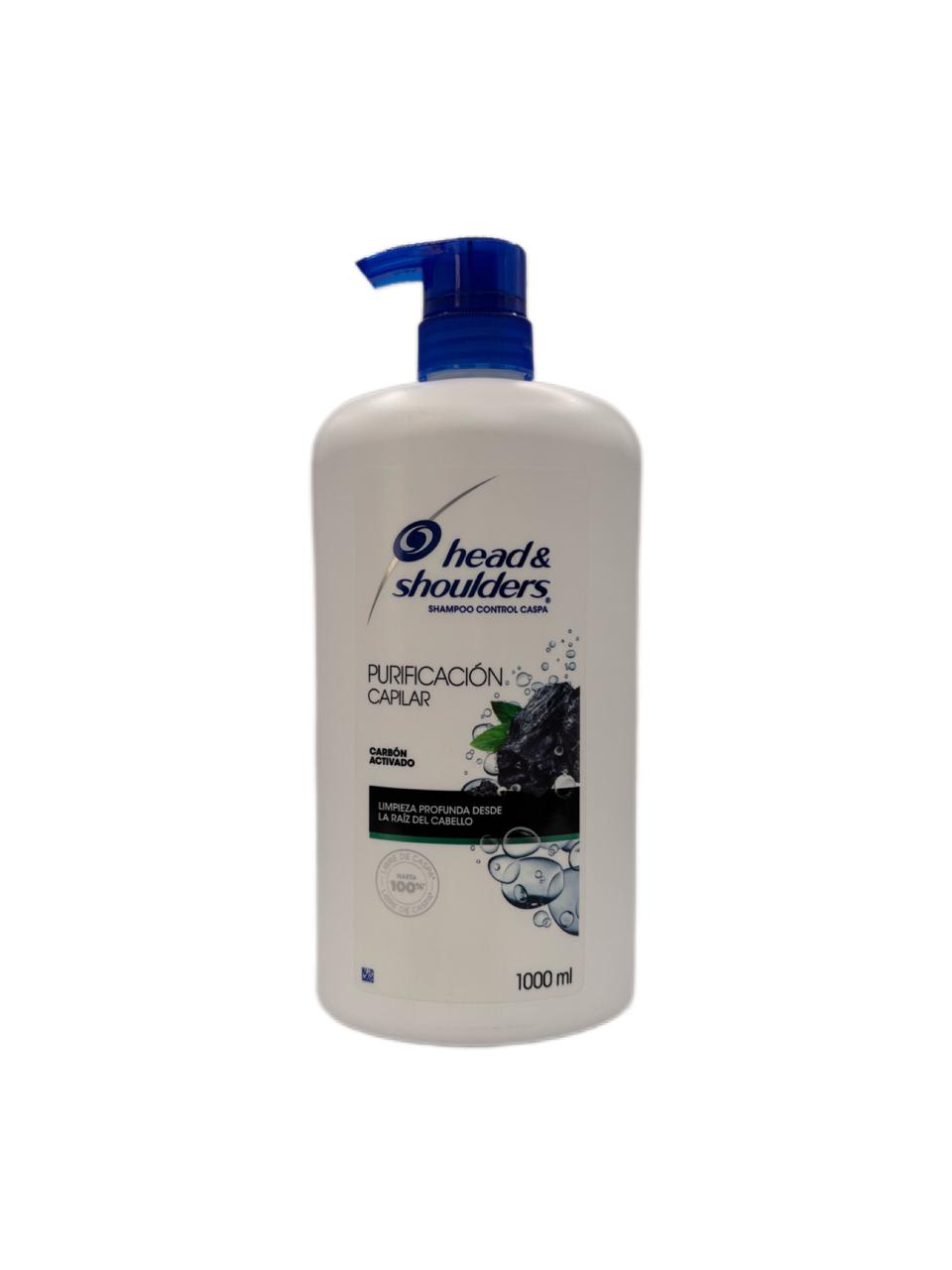 HEAD & SHOULDERS SHAMPOO PURIFICACIÓN CON CARBÓN ACTIVADO 1000 ML