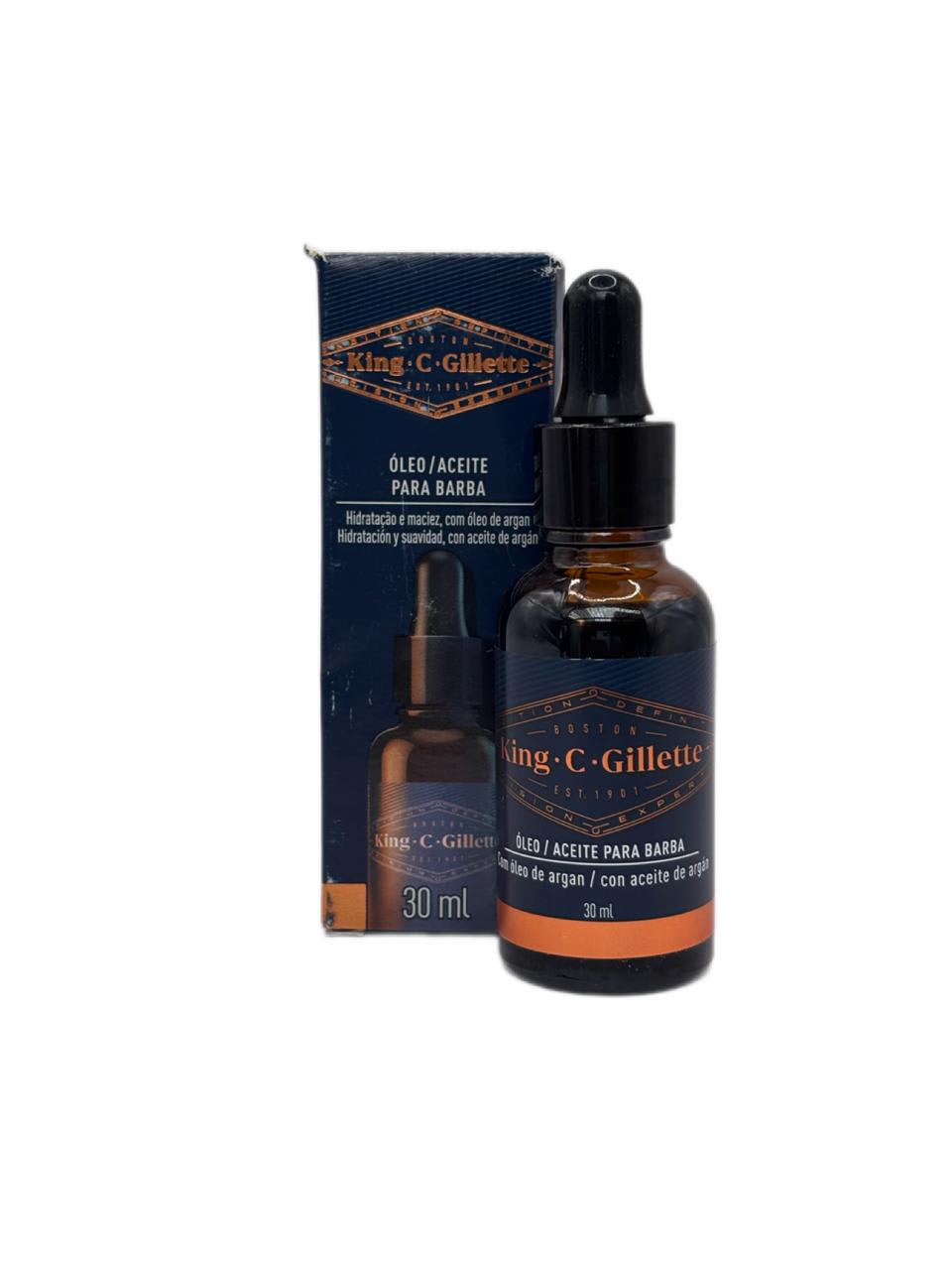 GILLETTE ACEITE PARA BARBA KING  CON ARGÁN 30ML