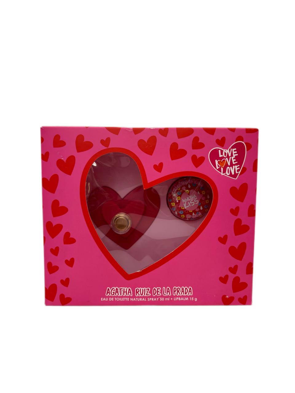 EST. AGATHA RUIZ DE LA PRADA CORAZÓN EDT.50 ML +LIP BALM