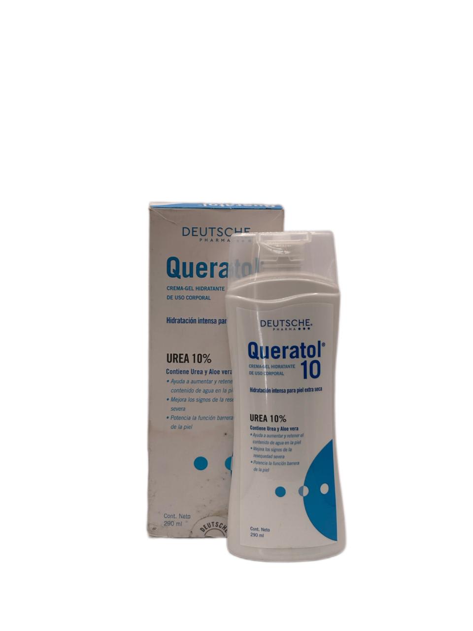 QUERATOL UREA 10%  Y ALOE VERA CREMA GEL 290 ML DET.