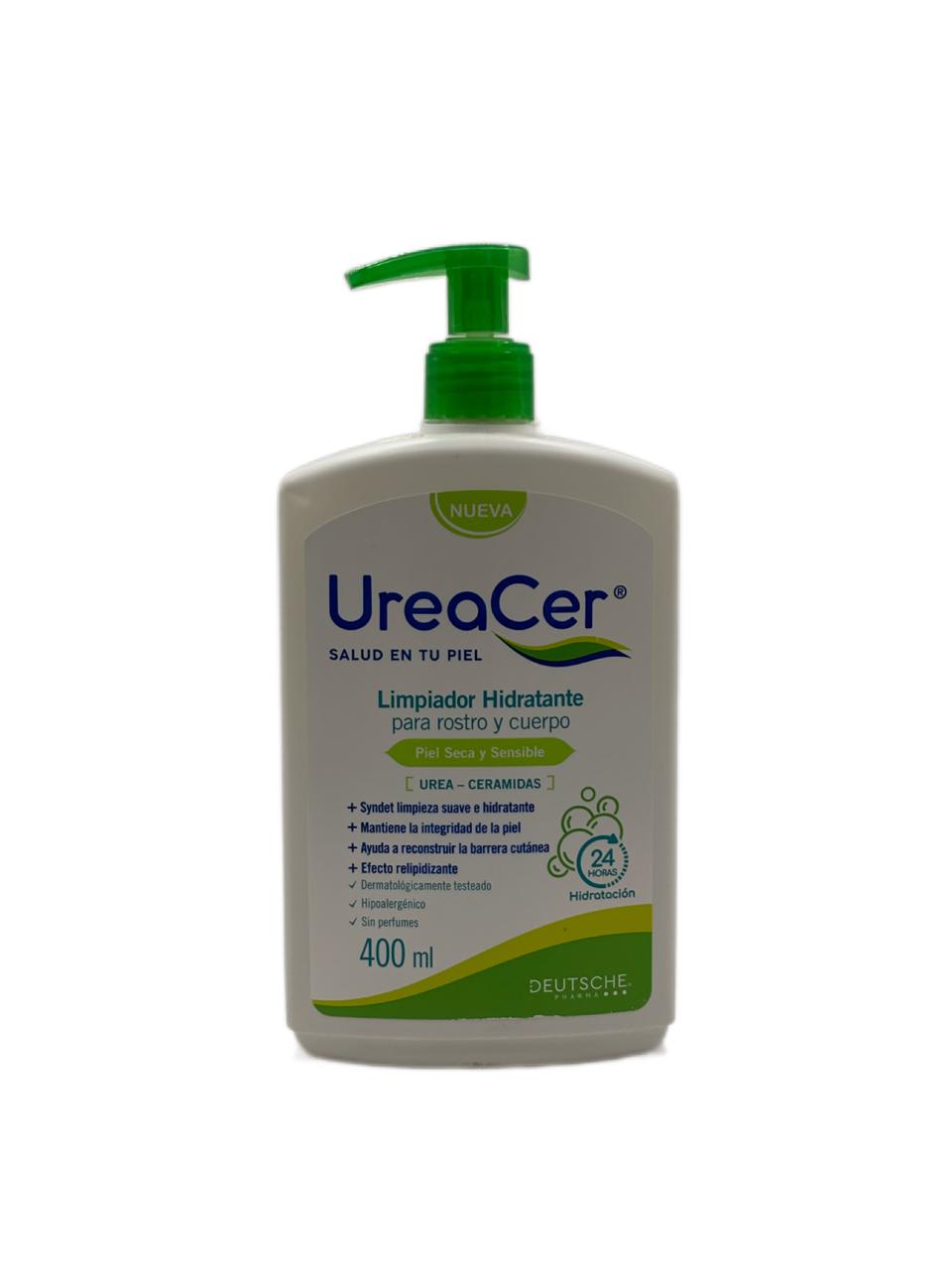 UREACER SYNDET ROSTRO Y CUERPO PIEL SECA Y SENSIBLE 400 ML